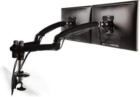 img 3 attached to 🖥️ Ergotech Dual Freedom Arm: Premium Dual Articulating Arm for Monitors up to 27'' - 100% Aluminum, High Weight Capacity, VESA Compatible - Metal Gray (Model: FDM-PC-G02)