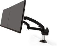 🖥️ ergotech dual freedom arm: premium dual articulating arm for monitors up to 27'' - 100% aluminum, high weight capacity, vesa compatible - metal gray (model: fdm-pc-g02) логотип