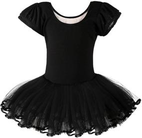 img 2 attached to Dancina Toddler Leotard Flutter Sleeve Girls' Clothing for Active