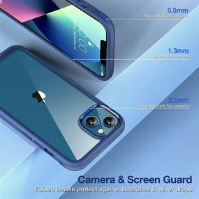 img 2 attached to 📱 Miracase iPhone 13 Case 6.1 inch 2021 - [Non-Yellowing] [Military Grade Drop Protection] Shockproof Slim Fit Phone Cover, Blue