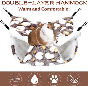 img 1 attached to Animals Hammock Pieces Cushions Hamster