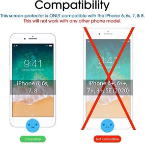 img 3 attached to Защитная пленка из закаленного стекла amFilm (2 шт.) для iPhone 8, 7, 6S, 6 - дисплей 4,7 дюйма.