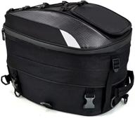 🏍️ ultimate motorcycle helmet bag: waterproof tail bag for convenient motorbike storage logo