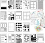 📔 doreenbow 20pcs journal stencil planner set: create calendars, numbers, letters, lists, and diy journal notebook scrapbook diary effortlessly logo