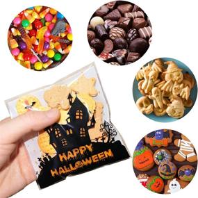 img 2 attached to HADDIY Halloween Small Cellophane Candy Bags - 300 Count | Self-Adhesive Clear Treat Bags for Kids Halloween Party Favors and Gift Packing