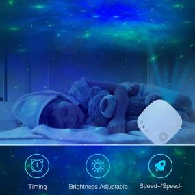 img 1 attached to 🌟 Star Galaxy Projector Night Light: Music Speaker, Nebula Cloud, and Bluetooth-Enabled - Perfect for Baby Kids Bedroom, Game Rooms, and Parties