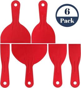 img 3 attached to 🔧 Bates Plastic Putty Knife Set: Variety Pack with 6 Size Options - Ideal Spreader & Scraper Tool