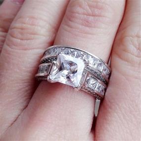 img 1 attached to Tripmark Sterling Princess Engagement Zirconia
