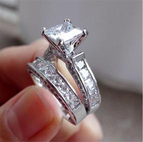 img 3 attached to Tripmark Sterling Princess Engagement Zirconia