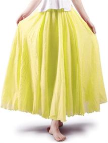 img 3 attached to OCHENTA Womens Bohemian Elastic Flowing Women's Clothing and Skirts