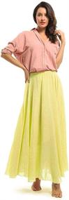 img 2 attached to OCHENTA Womens Bohemian Elastic Flowing Women's Clothing and Skirts