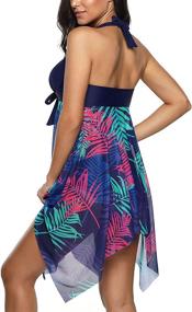 img 1 attached to 👙 Stylish Jouplsar Swimsuit Bathing Printed Tankini for Women: Trendy Swimwear that Flatters Your Body