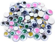 charles leonard wiggle eyes, peel and stick, assorted colors and sizes, 100/bag - creative arts supplies logo