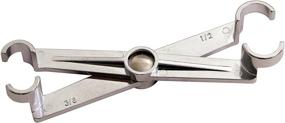 img 1 attached to 🔌 Lisle 63710 Low Profile Scissor Disconnect: 3/8" x 1/2" – Effortless Disconnecting at Minimal Height