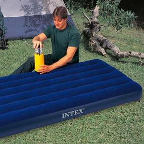 img 2 attached to 🛏️ Intex Classic Downy Air Bed in Royal Blue, 191 cm x 99 cm x 22 cm - Enhanced SEO-friendly Product Title