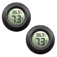 🌡️ jedew 2-pack mini hygrometer thermometer: ultimate digital lcd monitor for indoor/outdoor humidity meter, temperature control in humidifiers, dehumidifiers, greenhouses, reptile habitats, plants, and humidors - fahrenheit(℉) or celsius(℃) logo