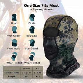 img 1 attached to 🏔️ Extreme ChillKap Ski Balaclava Face Mask - Lightweight UV Protection Hood Mask