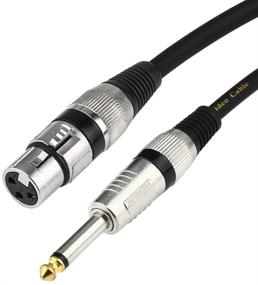img 4 attached to 🎙️ TISINO Female XLR to 1/4 TS Mono Jack Unbalanced Microphone Cable - 6.6 FT/2 Meters: Ideal for Dynamic Microphones