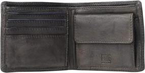 img 1 attached to 💼 Frye Murray Double Billfold Carbon: Sleek & Functional Wallet with Dual Compartments