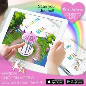 img 3 attached to 🦄 Girls' Unicorn Journaling Set: DIY Scrapbook Kit with Augmented Reality Experience - Includes Scrapbooking Supplies (STEM Toys) - Multi-functional Kids Planner, Organizer, Diary, and Craft Kits