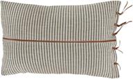 creative co op striped ticking leather logo