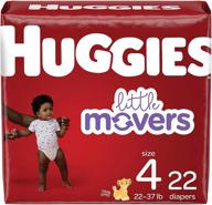 huggies little movers diapers packaging logo