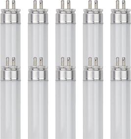 img 1 attached to 💡 Pack of 10 Sunlite F4T5/BL 4-Watt T5 Linear Fluorescent Light Bulbs with Mini Bi Pin Base, Black Light