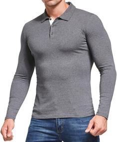 img 1 attached to Aiyino Men's Fashion Sleeve Shirts: Expertly Designed Clothing