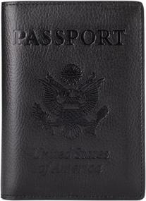 img 4 attached to Passport Wallet Holder Window Blocking Travel Accessories