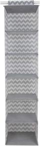 img 3 attached to 🏠 Efficiently Organize Your Home with the Home Basics Chevron Collection Storage and Organization (6 Shelf Closet Organizer)