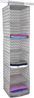 🏠 efficiently organize your home with the home basics chevron collection storage and organization (6 shelf closet organizer) logo