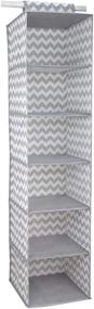 img 2 attached to 🏠 Efficiently Organize Your Home with the Home Basics Chevron Collection Storage and Organization (6 Shelf Closet Organizer)