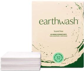 img 4 attached to 🌍 Eco-Friendly Earthwash Laundry Sheets: Plastic-Free, Biodegradable Strips for Travel & Home Use - Scent-Free, Easy Dissolve Detergent for 32 Loads