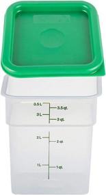 img 3 attached to 📦 Cambro 4SFSPP190 4 Qt. Translucent Container with SFC2452 Kelly Green Lid - 2 Pack, 4 Quart