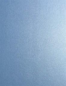 img 2 attached to High-Quality Vista Blue Stardream Metallic Cardstock Paper - 8.5 X 11 Inch - 105 Lb. / 284 GSM Cover - 25 Sheets by Cardstock Warehouse