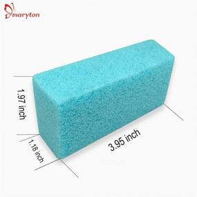 img 2 attached to 🦶 Maryton Pumice Sponge for Feet: Ultimate Pedicure Stone Callus Remover & Foot Scrubber - Bulk Pack of 4 (Assorted Colors)