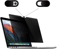 🔒 ez-pro magnetic privacy filter for macbook pro 16 inch (2019-2021) | privacy, anti blue light, anti-glare + camera cover slide logo