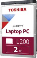 toshiba hdwl120xzsta l200 2tb internal laptop hard drive - 5400 rpm sata 6gb/s, 128mb cache, 2.5" 9.5mm - 2000gb bare/oem drive logo