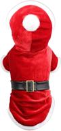 parisian pet dog cat xmas mrs claus and santa claus winter dress: trendy holiday outfit for your furry friend! логотип