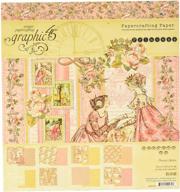 📒 multi-colored 8x8 craft paper pad by graphic 45 - princess theme logo