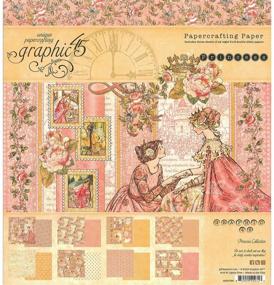 img 1 attached to 📒 Multi-Colored 8x8 Craft Paper Pad by Graphic 45 - Princess Theme