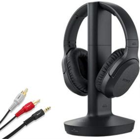 img 4 attached to 🎧 Sony Wireless RF Headphone with 150-Foot Range, Noise Reduction, Volume Control & Voice Mode – Includes NeeGo 6-ft 3.5mm RCA Plug Y-Adapter for TV