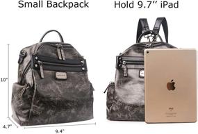 img 3 attached to Women's Convertible Mini Backpack Purse with Handbags and Wallets