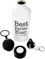 👃 best farter ever - gift aluminum water bottle for best farter, with cap & sport top логотип