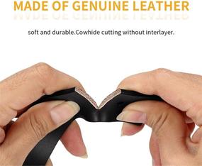 img 2 attached to 👗 Premium Cowhide Leather Dress Belts for Women by OZZEG: Adjustable and Stylish Accessories