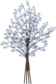 img 4 attached to Stunning 4 Pack Artificial White Berry Picks - Enhancing Christmas with Frost White Berries Branches, Perfect Christmas Tree Decorations, and Ideal Winter Holiday Home Decor