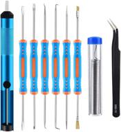 🔧 sainwora 10 pcs soldering accessories kit: desoldering pump, pocket pack solder, & repair tools - top solder sucker tool kits logo