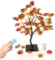 tabletop decorative maple tree light - remote included with timer setting for stunning home christmas decoration логотип