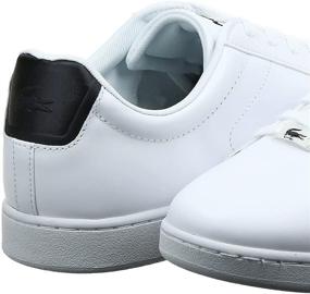 img 2 attached to 👟 Lacoste Carnaby White Leather Men's Sneakers