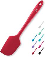 di oro large silicone spatula - heat-resistant - seamless design - pro-grade non-stick - stainless steel s-core - (red) logo